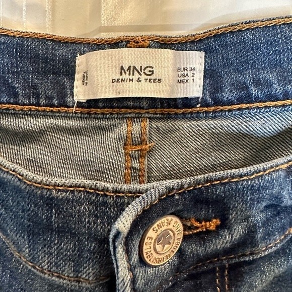 MNG MANGO Ripped jeans with stars size 2 - Picture 4 of 4
